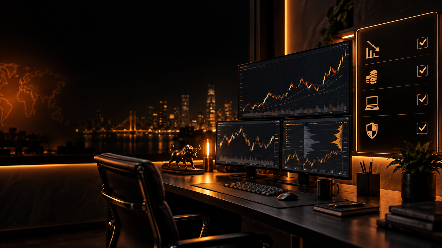 Painel de consist�ncia, calend�rio e controle de drawdown